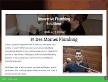 Tablet Screenshot of desmoines-plumbing.com